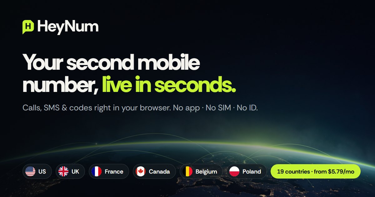 US Virtual Phone Number Online — Real +1 Mobile